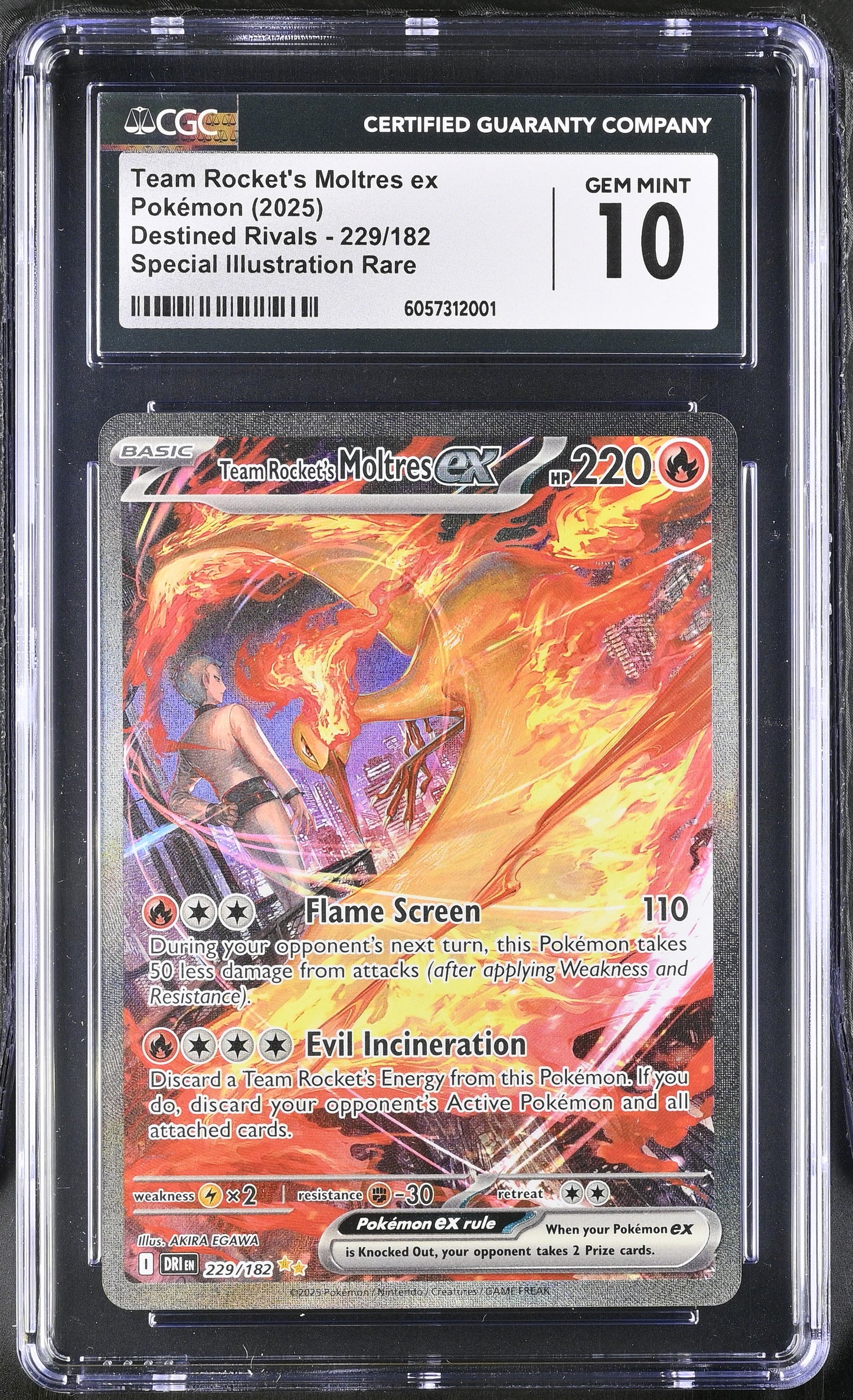 Destiny HIGH ROLLER Wheel - Singles Graded - 2025 Team Rocket's Moltres ex CGC 10!