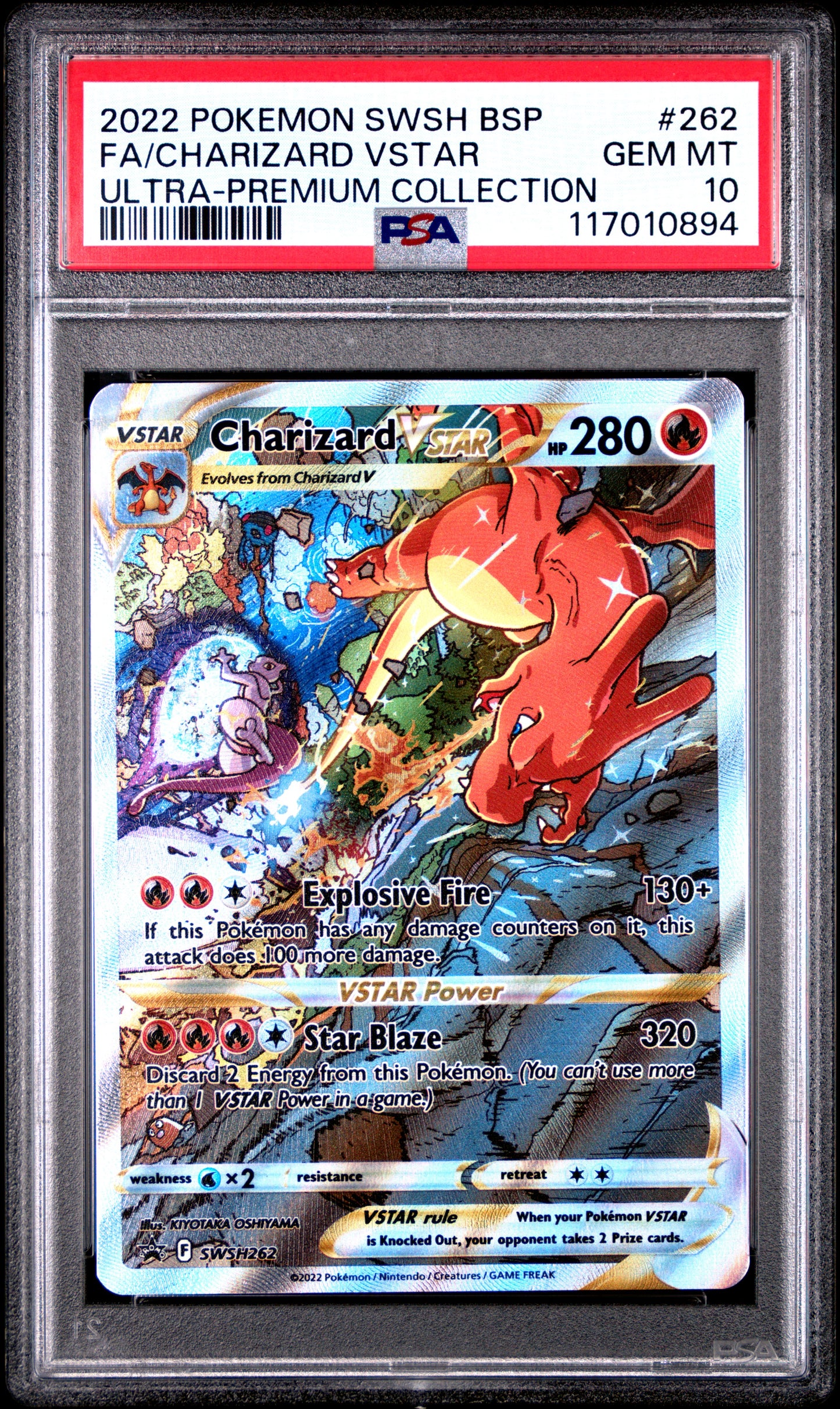 Ducky - Singles Graded - 2022 POKEMON CHARIZARD VSTAR UPC PROMO PSA 10!