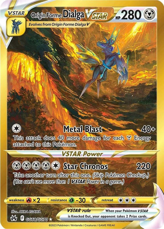 Singles - Origin Forme Dialga VSTAR (Secret) - Crown Zenith: Galarian Gallery!