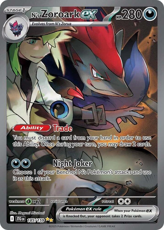 Singles - N's Zoroark ex - 185/159 - SV09: Journey Together!