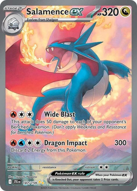 Singles - Salamence ex - 187/159 - SV09: Journey Together!