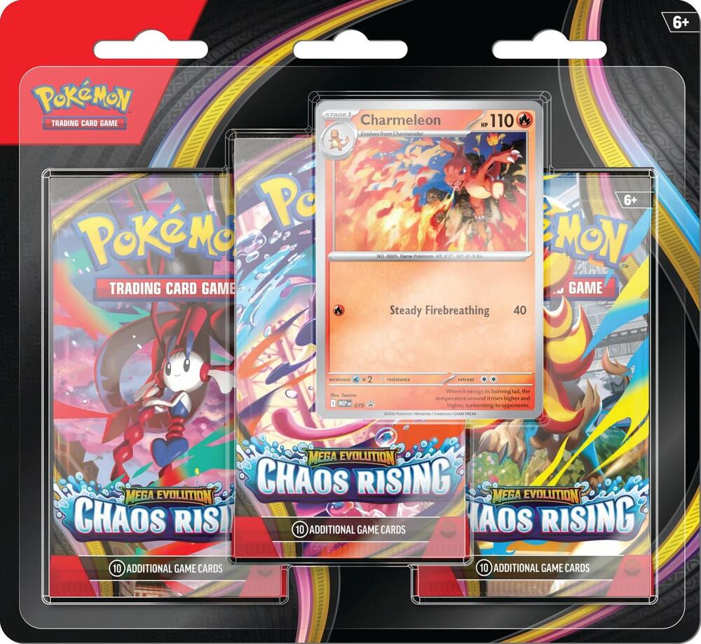 Live Break - Chaos Rising 3 Pack Blister (Charmeleon)!