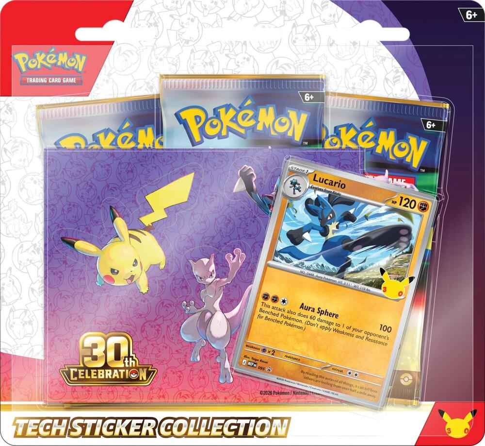 Live Break - 30th Celebration Tech Sticker Collection [Lucario]!